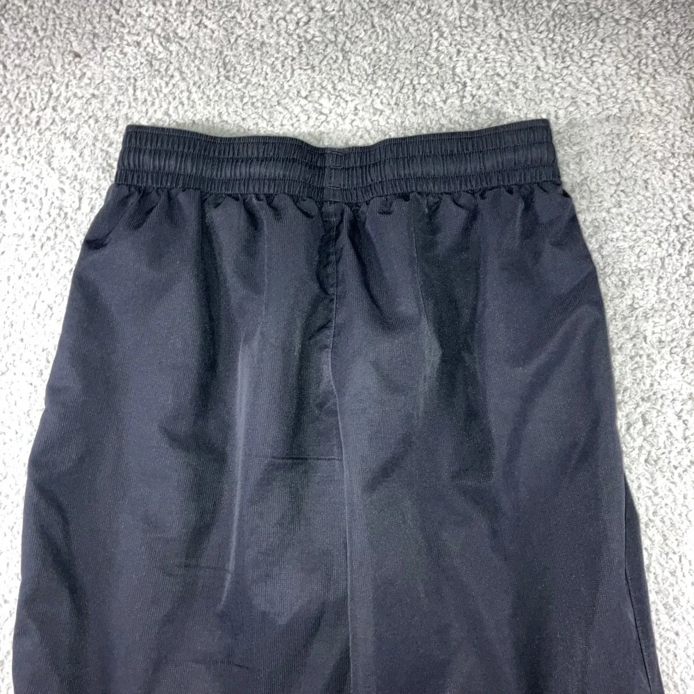Under Armour Track Pants Men Medium 28x31 Loose Wide Leg Zip Ankle Spellout Logo